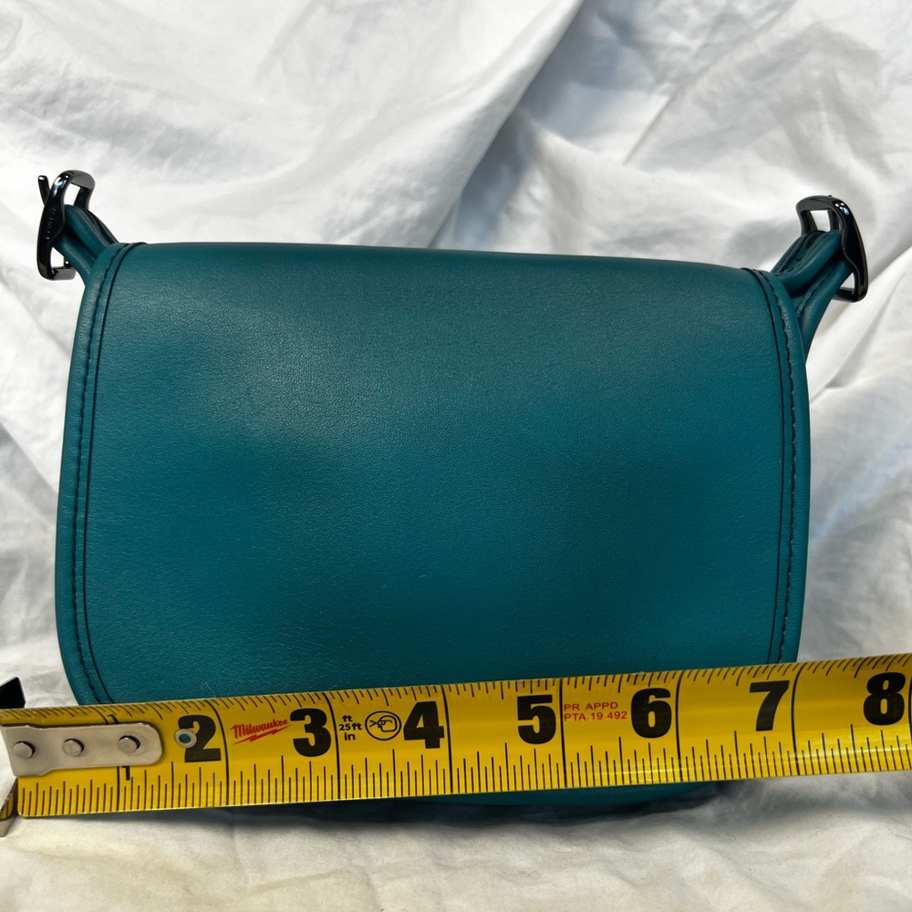 Coach 75th Anniversary Re-Edition Saddle Bag 18 - Dark Teal - Picture 9 of 12